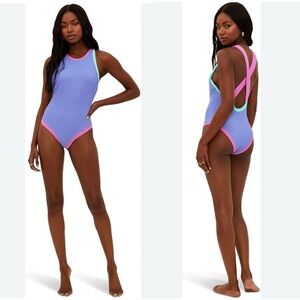 NWT BEACH RIOT Steph Ribbed One Piece Swimsuit Sz M